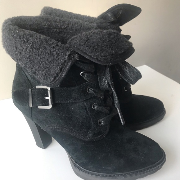 White Mountain High Heeled Lace Up Boot 8 - Picture 2 of 3